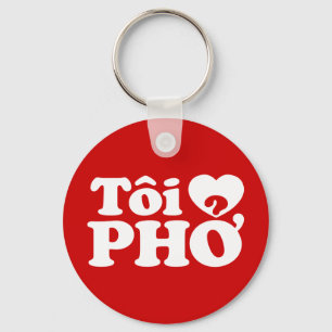 I Heart (Liebe Pho (Tôi PHỞ) vietnamesische Sprach Schlüsselanhänger