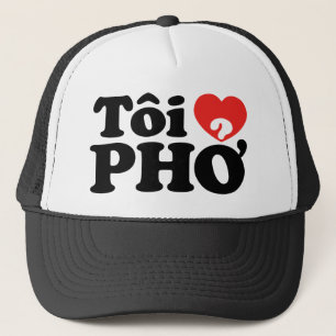 I Heart (Liebe Pho (Tôi PHỞ) vietnamesische Sprach Truckerkappe