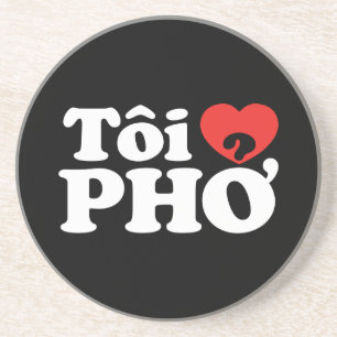 I Heart (Liebe Pho (Tôi PHỞ) vietnamesische Sprach Untersetzer
