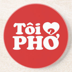 I Heart (Liebe Pho (Tôi PHỞ) vietnamesische Sprach Untersetzer