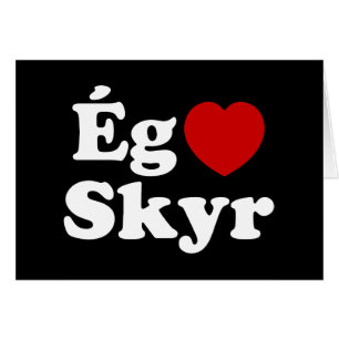 I Heart (Liebe) Skyr [Ég Elska Skyr] isländische K