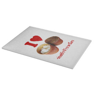 I Heart [Liebe] Sticky Rice [Khao Niao] - Thai Isa Schneidebrett