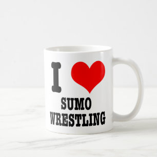 I HEART (LIEBE) sumo Wrestling Tasse