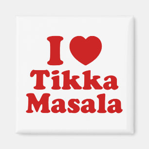 I Heart (Liebe) Tikka Masala Magnet