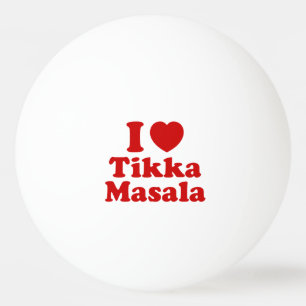 I Heart (Liebe) Tikka Masala Tischtennisball