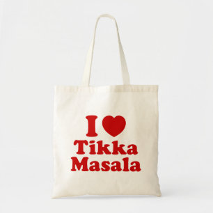 I Heart (Liebe) Tikka Masala Tragetasche