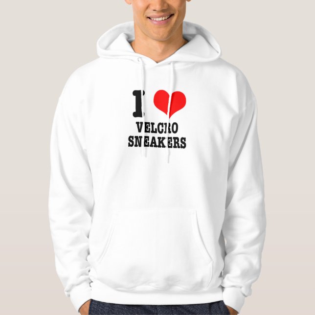 I HEART (LIEBE) Velosneaker Hoodie (Vorderseite)