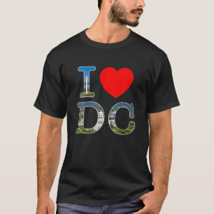 I Heart Liebe Washington WA DC Classic Schriftart T-Shirt