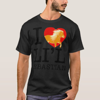 I Heart Li'l Sebastian Pony Love Little Horse Fan  T-Shirt
