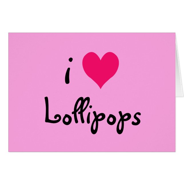 I Heart Lollipops (Vorderseite (Horizontal))