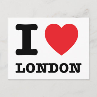 I Heart London Postcard Postkarte