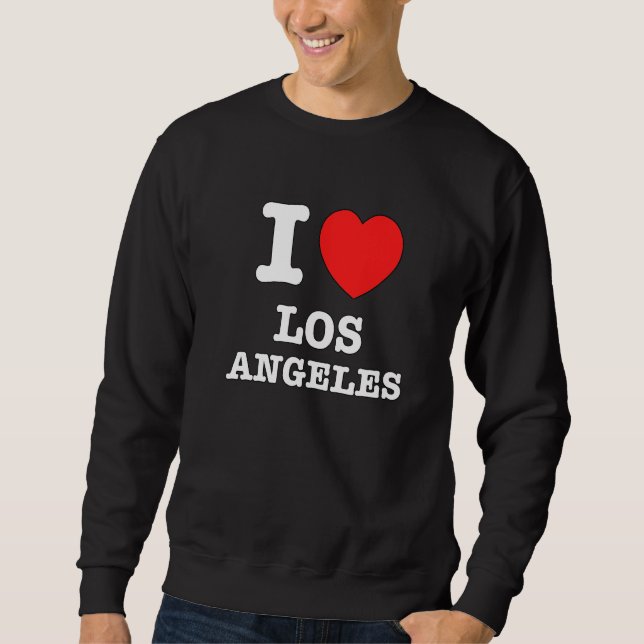 I Heart Los Angeles Ca Liebe Sweatshirt (Vorderseite)