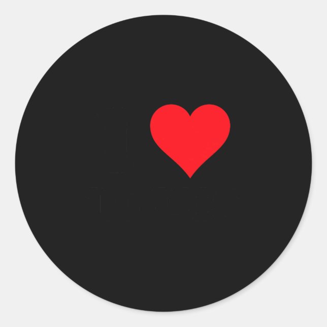 I Heart Louis First Name I Love D Stuff Premium Tr Runder Aufkleber (Vorderseite)