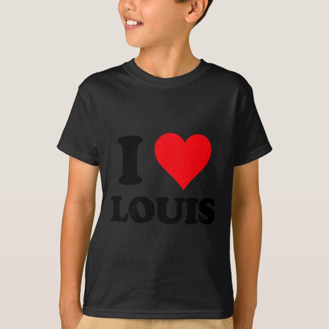 I Heart Louis First Name I Love D Stuff Premium Tr T-Shirt (Vorderseite)