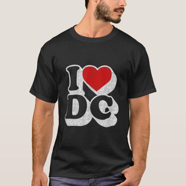 I Heart Love DC Washington DC Tshirt Souvenir Gif (Vorderseite)
