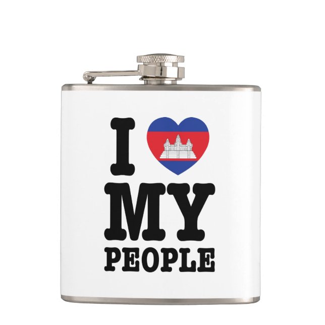 I Heart (Love) Flachmann (Vorderseite)