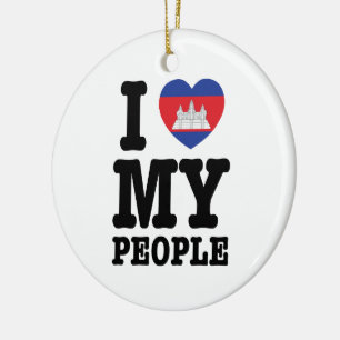 I Heart (Love) Keramikornament