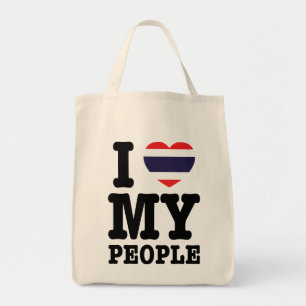 I Heart (Love) My Thai People Tragetasche