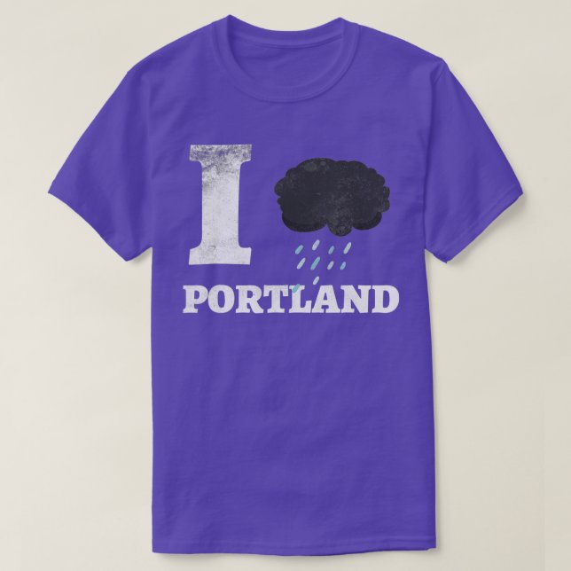 I Heart  Love Portland Oregon Pride Funny T   USA  T-Shirt (Design vorne)