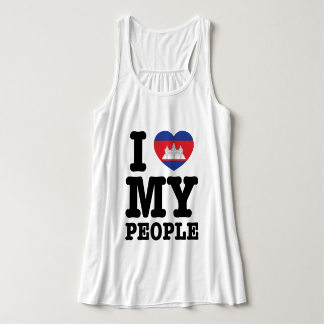 I Heart (Love) Tank Top (Design Vorderseite)