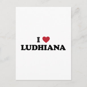 I Heart Ludhiana Indien Postkarte