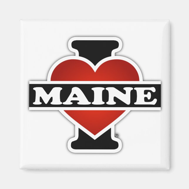 I Heart Maine Magnet (Vorne)