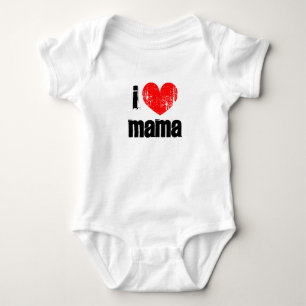 I heart mama Säugling Body Vintage Schnappschüss Baby Strampler