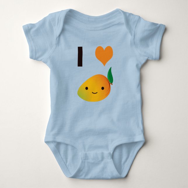 I Heart Mango Baby Strampler (Vorderseite)