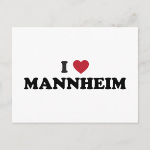 I Heart Mannheim Deutschland Postkarte