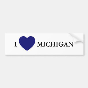 I heart Michigan Autoaufkleber