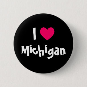 I Heart Michigan Button