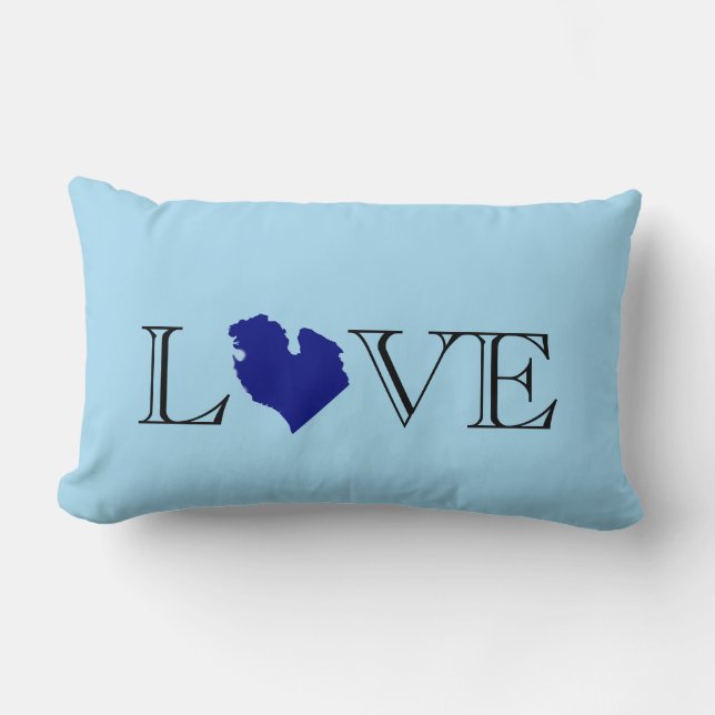 I heart Michigan Lendenkissen (Vorderseite)