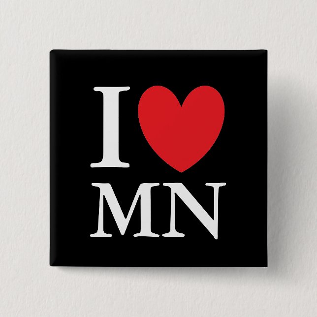 I Heart Minnesota Button (Vorderseite)