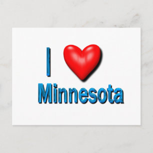 I heart Minnesota Postkarte