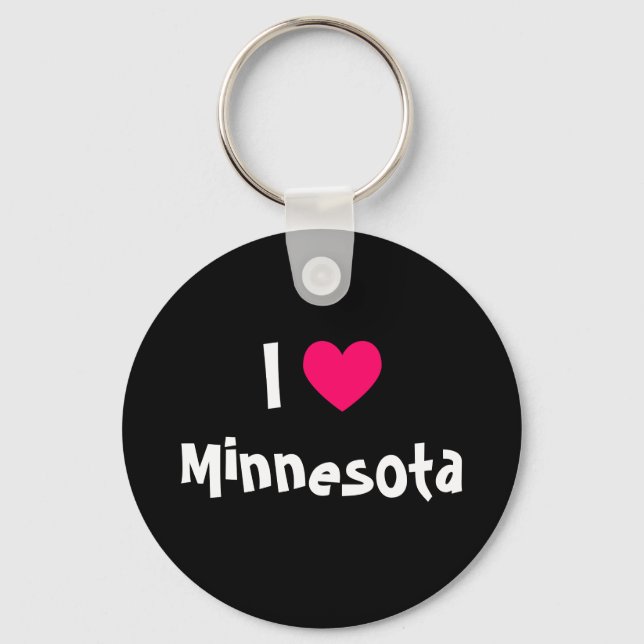 I Heart Minnesota Schlüsselanhänger (Vorderseite)