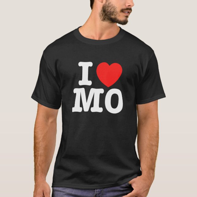 I Heart Missouri (MO) Liebe Premium T-Shirt (Vorderseite)