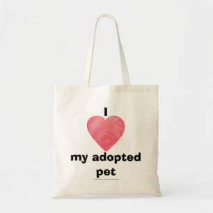 I Heart My Adopted Pet Tote Bag Tragetasche