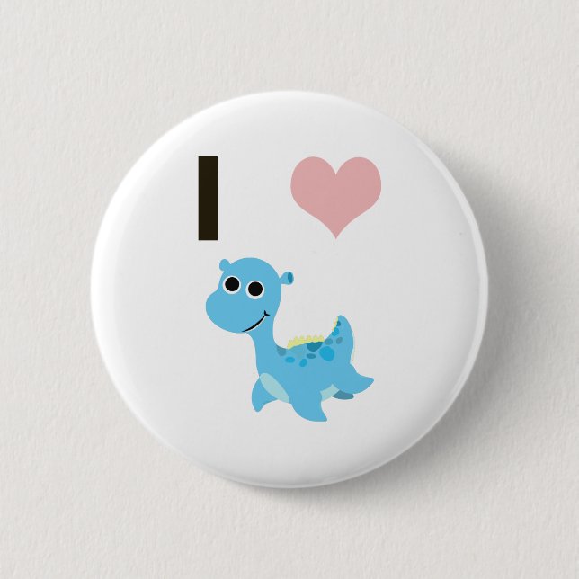 I Heart Nessie Button (Vorderseite)