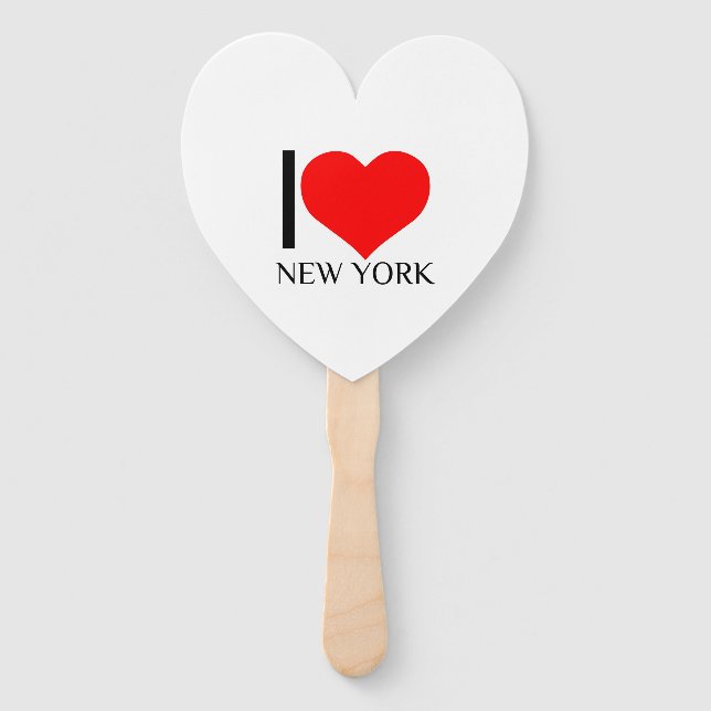 I HEART NEW YORK FÄCHER (Vorderseite)