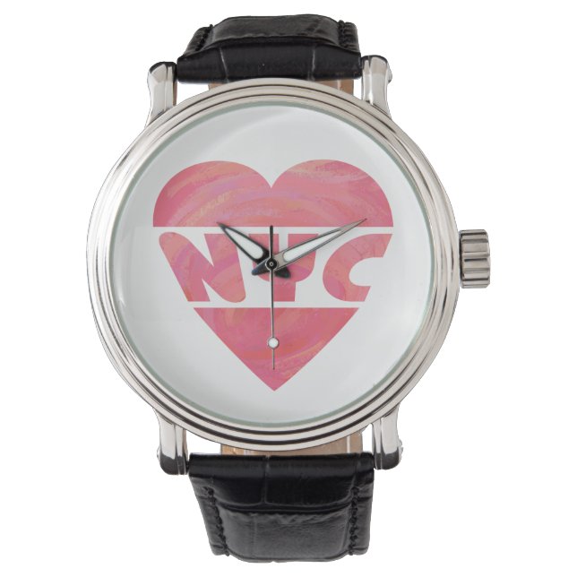 I Heart NYC Armbanduhr (Vorderseite)