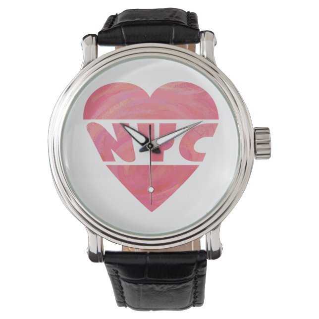 I Heart NYC Armbanduhr (Vorderseite)
