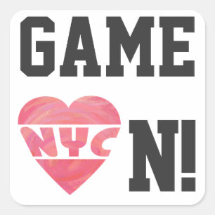 I Heart NYC Quadratischer Aufkleber