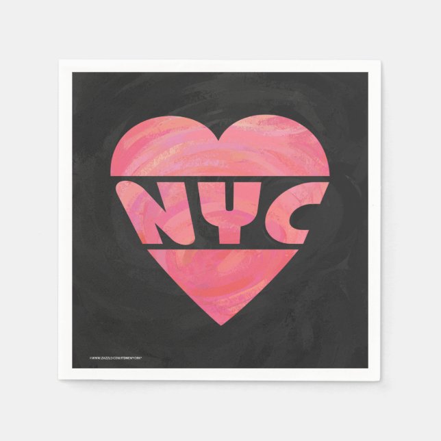 I Heart NYC Serviette (Vorderseite)