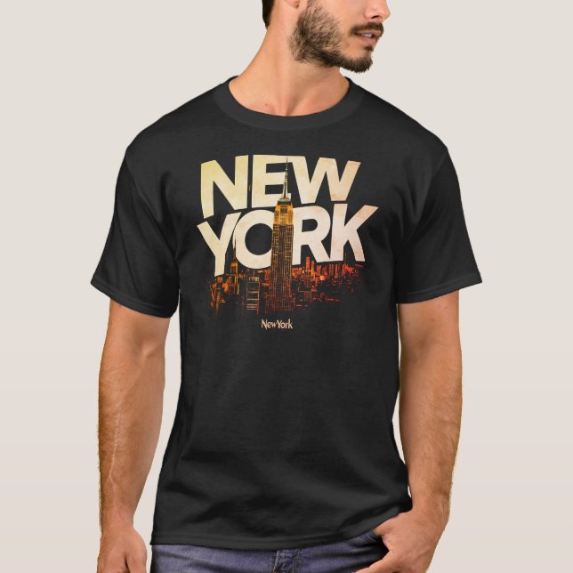 I Heart NYC" T-Shirt - Casual New York City Urban (Vorderseite)