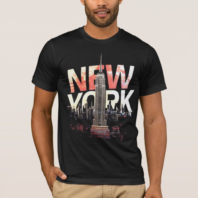 I Heart NYC" T-Shirt - Casual New York City Urban (Vorderseite)