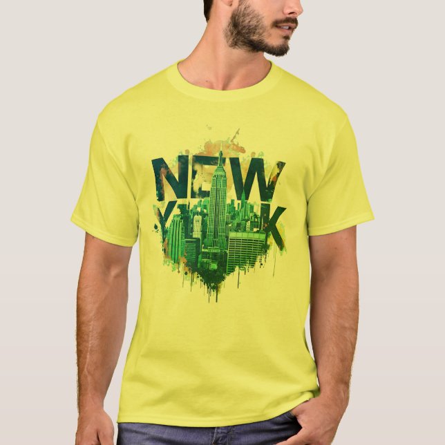 I Heart NYC" T-Shirt - Casual New York City Urban (Vorderseite)