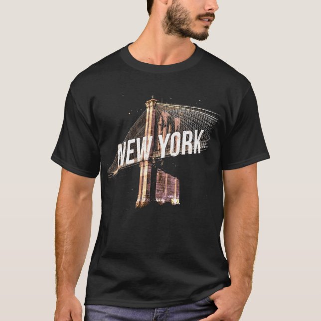 I Heart NYC" T-Shirt - Casual New York City Urban (Vorderseite)