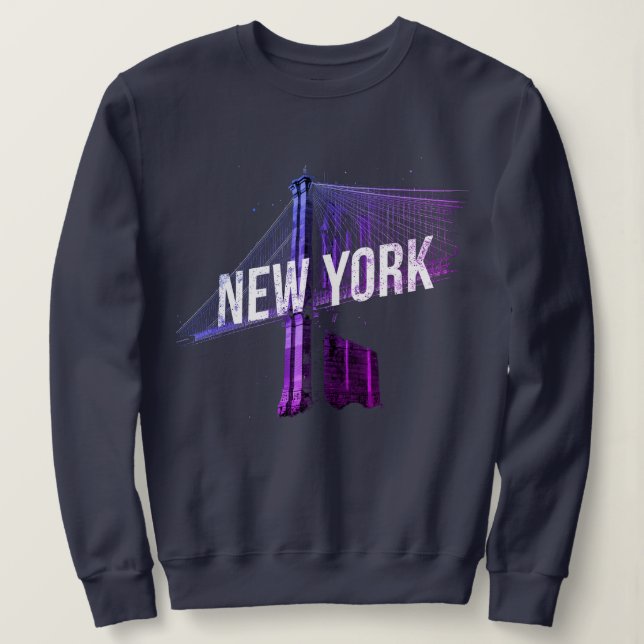 I Heart NYC" T-Shirt - Casual New York City Urban Sweatshirt (Design vorne)