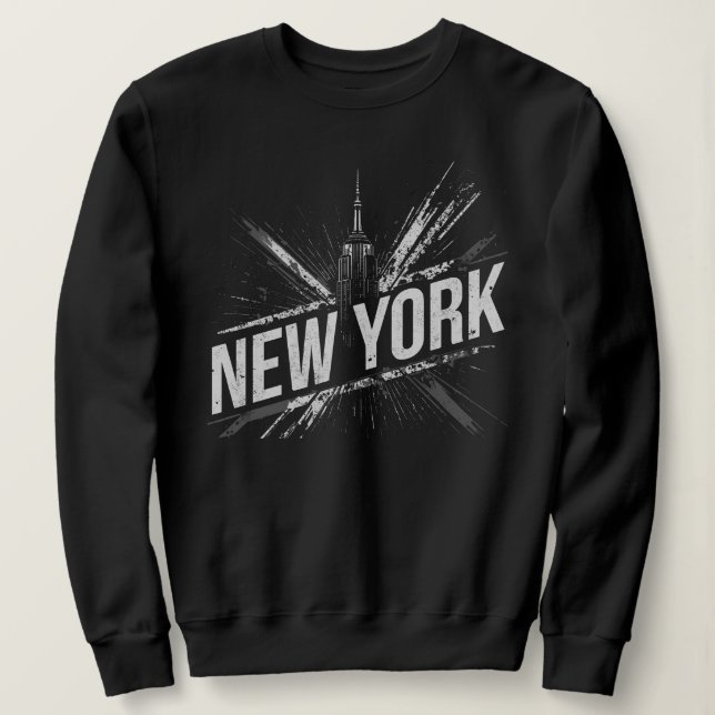 I Heart NYC" T-Shirt - Casual New York City Urban Sweatshirt (Design vorne)