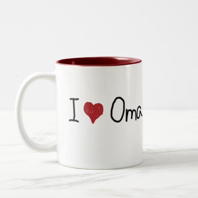 I Heart Oma Tasse (Links)